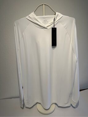 NWT Sunday Red Training Dry Hoodie White Size Large Tiger Woods Golf